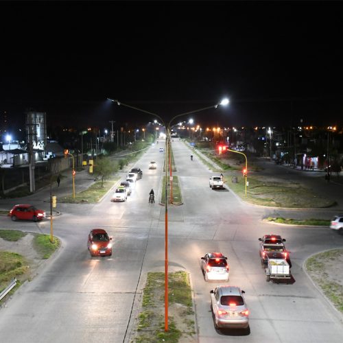 Electricidad repuso el alumbrado vandalizado en Circunvalación