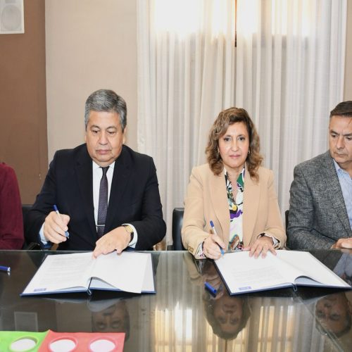 La Intendente y el Rector de la UNSE firmaron un convenio