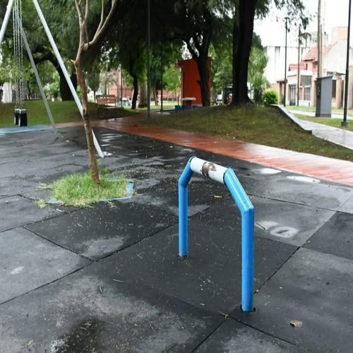 Recomendación de cuidados en los juegos de las plazas