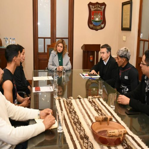 La intendente recibió a los organizadores atlética de alto rendimiento