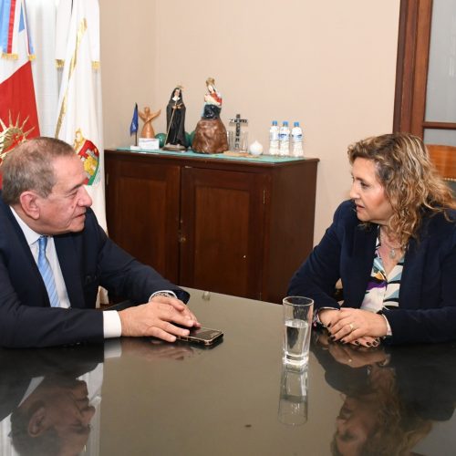 La intendente Fuentes recibió al Defensor del Pueblo