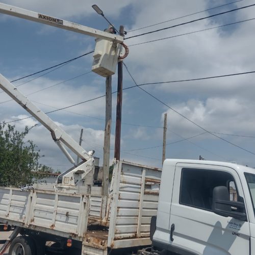 Mejoras del alumbrado público en nueve barrios