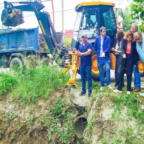 Desmalezamiento y limpieza en la Avenida Aguirre