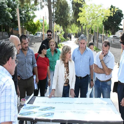 Supervisaron la obra del Paseo La Vuelta de Obligado