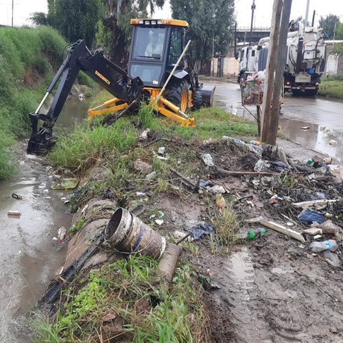 Se reforzaron los trabajos de limpieza de los desagües