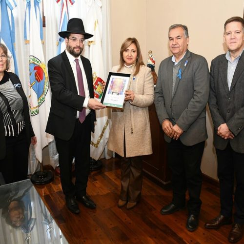 La intendente Fuentes recibió al Gran Rabino Eliahu Hamra