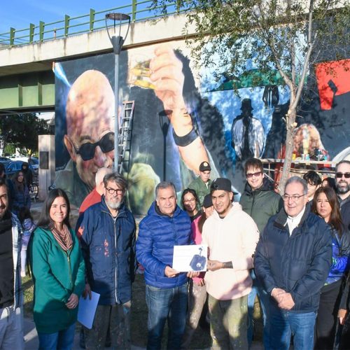 Homenaje al Indio Solari con un gran Mural