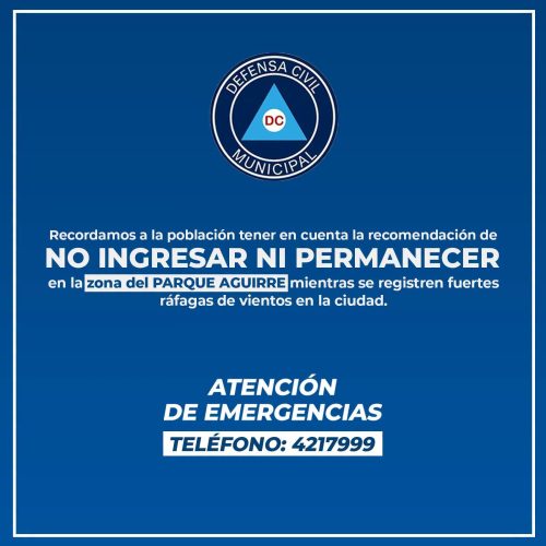 Advierten fuertes vientos en la ciudad ante las inclemencias climáticas